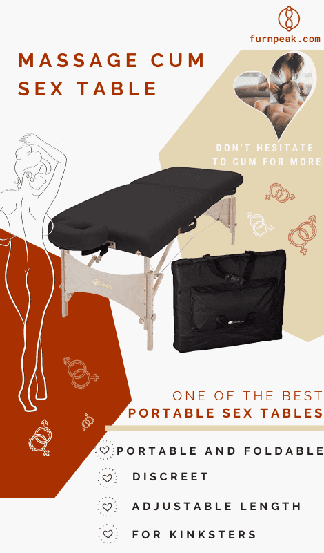 sexy massage table foldable black leather