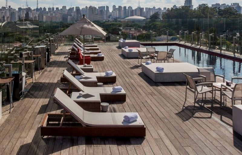 Hotel Unique outdoor pool - Sao Paulo, Brazil