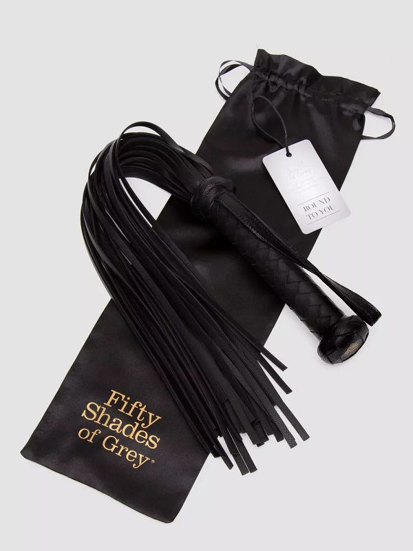 Fifty Shades of Grey Bound to You Faux Leather Flogger in a bag